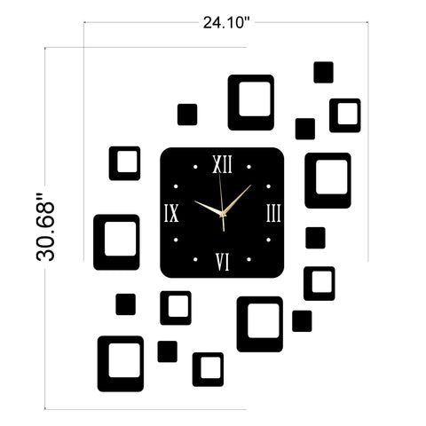 Chand Hub Reverse Frameless Creative Wall Clock | Clock Big Size Wall Clock I Wooden Material Wall Clock Beautifull For Bedroom Or Office Wall